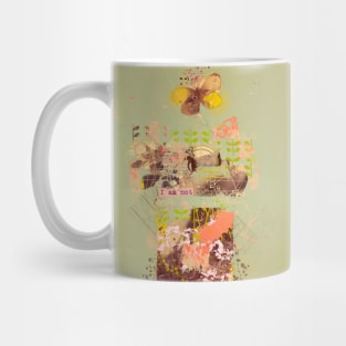 Ethereal Muse: Abstract Floral Collage Mug